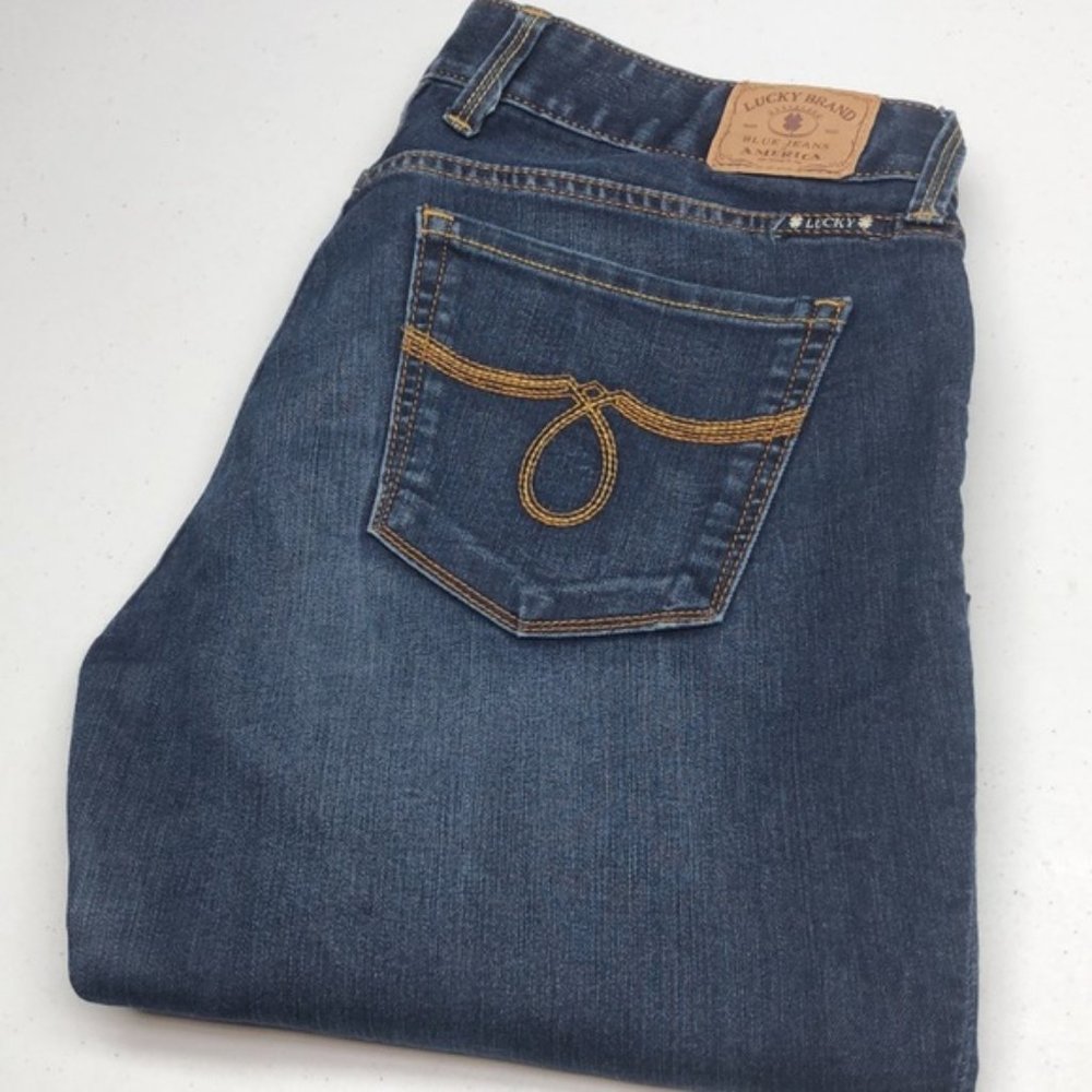 VINTAGE LUCKY BRAND LOLA STRAIGHT JEANS 4/27x30 🍀